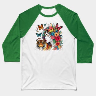 Floral queen Baseball T-Shirt